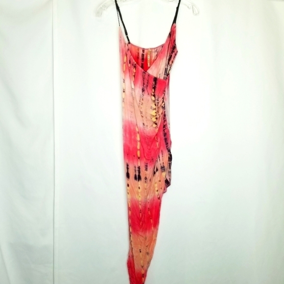 Lani California ruched sides crossover front dramactic asymmetrical design S/M - Picture 1 of 8